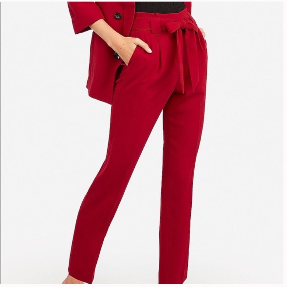 EXPRESS RED ANKLE TROUSERS
